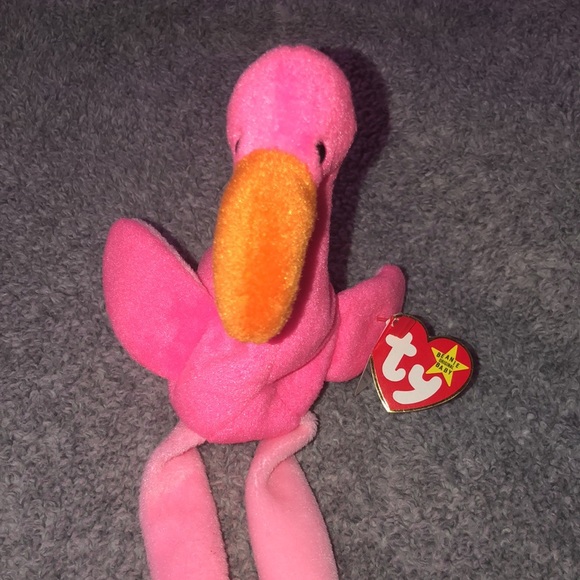 Pinky Flamingo Collectible Beanie Baby - Picture 1 of 8